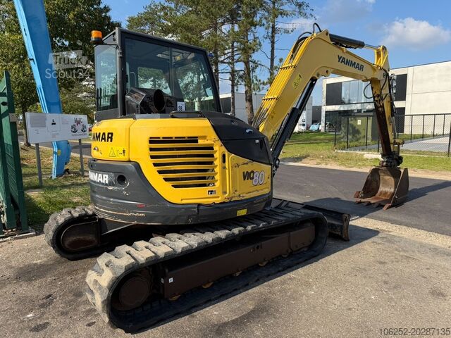 Pelleteuse midi Yanmar VIO 80 8T - EXTRA HYDR F - 2013h - BLADE - A/C ...