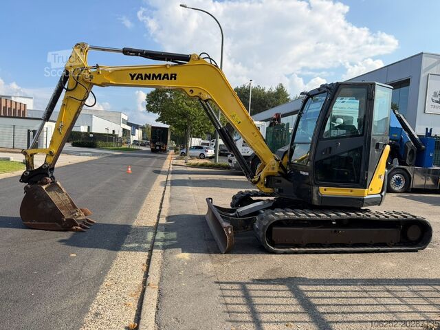 Pelleteuse midi Yanmar VIO 80 8T - EXTRA HYDR F - 2013h - BLADE - A/C ...