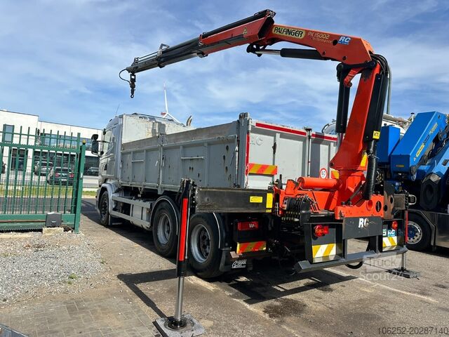 Open laadbak Scania R520 6x4 PRITSCHE + KRAN PALFINGER PK 15002 A -...