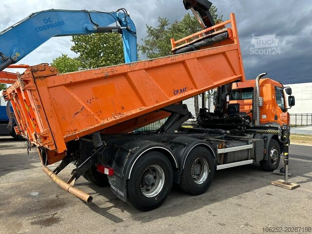 Savivartis su kranu Renault KERAX 380 DXI 6x4 TIPPER + CRANE HIAB 144 B-3 -...
