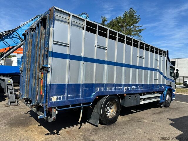 Box body Scania P310 4x2 CLOSED ALU BOX 7m - MANUAL - A/C - BEL...