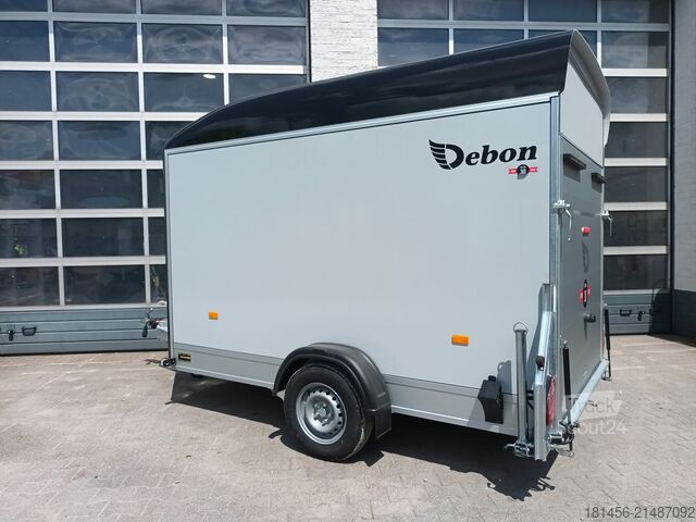 Koffer aanhanger Debon Roadster 400 GFK Heckrampe Seitentür