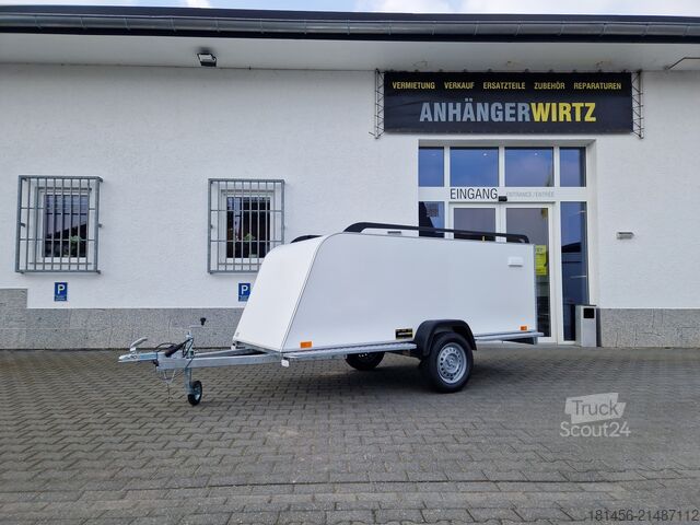Koffer aanhanger trailershop niederiger Kofferanhänger 300cm 750kg