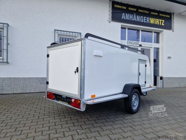Rimorchio a cassetta trailershop niederiger Kofferanhänger 300cm 750kg