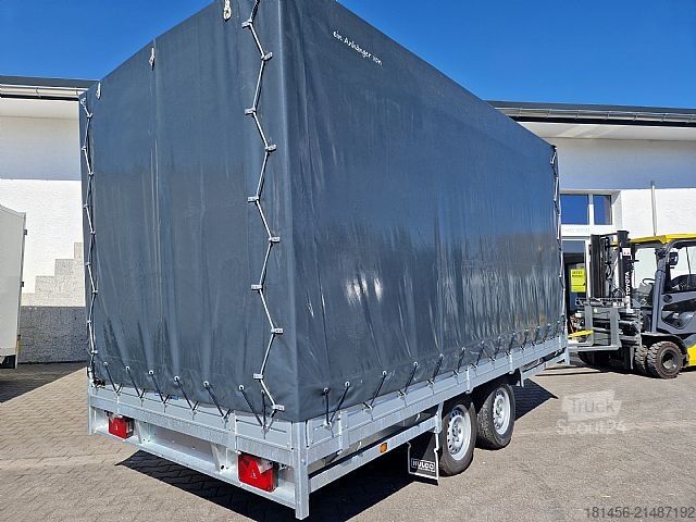 Aanhangwagen (auto) trailershop Hochlader mit Plane Spriegel 405x203x210cm lager