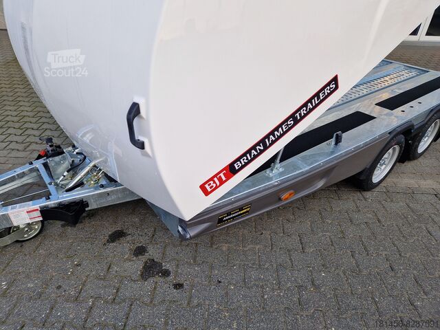 Automobilový transportér Brian James Trailers Verkaufe Race Shuttle 2 ankippbar geschlossen
