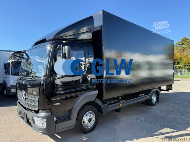 Vrachtwagen met bakwagen MERCEDES-BENZ ATEGO 816 L Koffer 6,2 m LBW 1 T*ORIGINAL 13 tkm