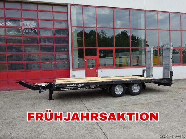 Žemagrindė platforma priekaba Möslein TTT 11-5,2P  Neuer Tandemtieflader