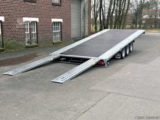  Brian James Trailers CONNECT 476-5522-35-3-12 | TRIDEM | ANKIPPBAR | RAMPEN 550X229CM 3500KG HOCHLADER | SCHWARZ