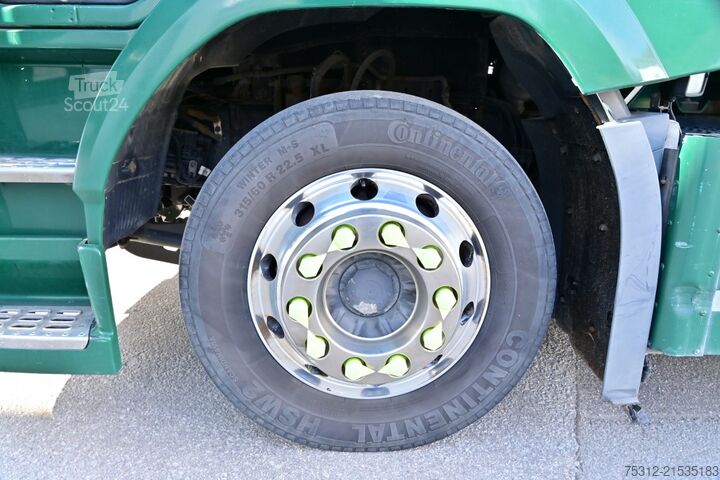 Flatbed truck Volvo FM330  E6 Retarder ADR LBW Alufelgen Bett