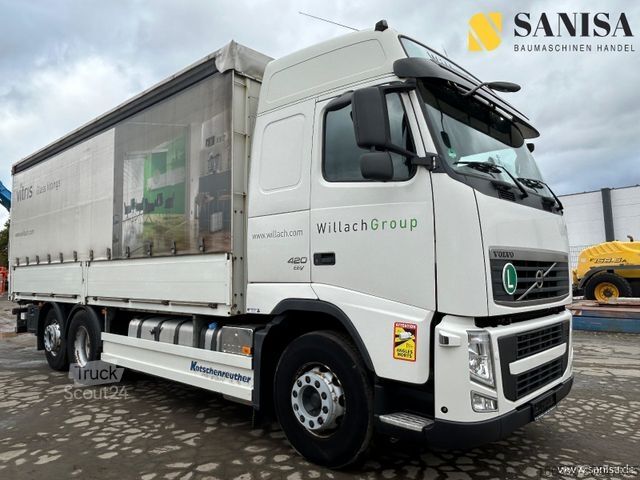 Valníkový nákladní automobil s plachtou VOLVO FH 420/Edscha/Schiebe/Globetrotter/Airtube