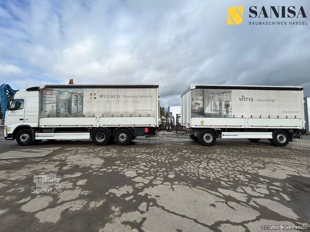 Autocarro con pianale e telone VOLVO FH 420/Edscha/Schiebe/Globetrotter/Airtube
