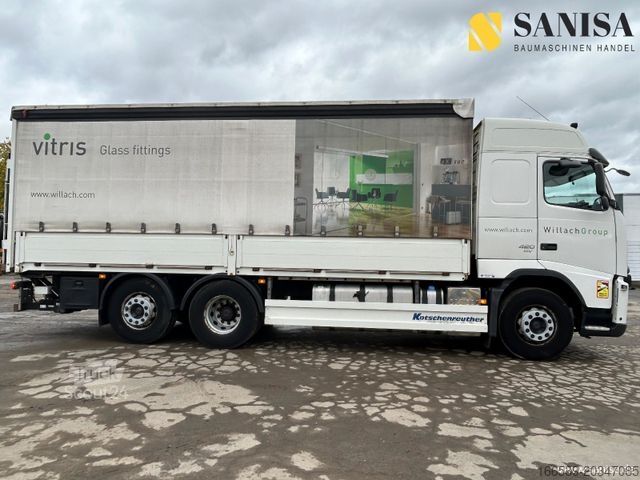 Autocarro con pianale e telone VOLVO FH 420/Edscha/Schiebe/Globetrotter/Airtube