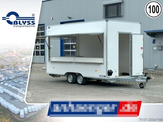 Rimorchio BLYSS Verkaufswagen Anhänger 420x200x230cm 2000kg zGG