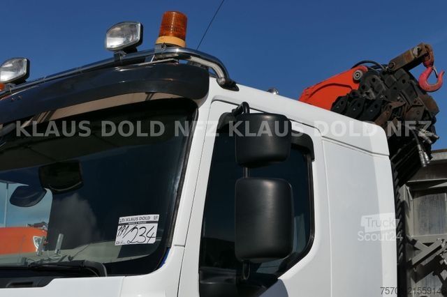 Τρίπλευρο ανατρεπόμενο φορτηγό RENAULT Lander 410 Kipper Kran Palfinger Funk Retarder