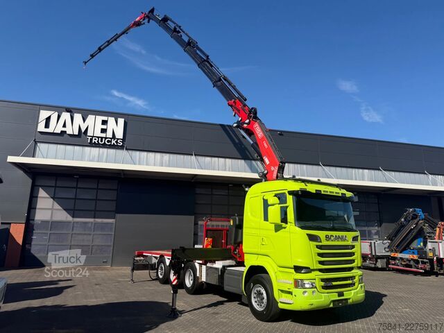 Vrachtwagen met kraan Scania R 520 LB 8x4 V8 FASSI F 660 RA.2.26 + JIB