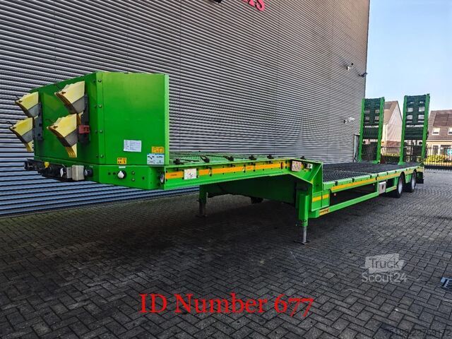 Semi-remorque surbaissée Faymonville F-S42-1AAA Powersteering Bridge Ramps Winch!