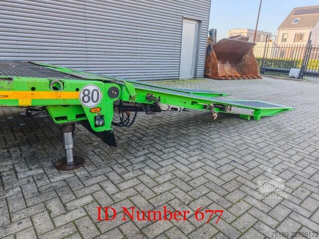 Semi-remorque surbaissée Faymonville F-S42-1AAA Powersteering Bridge Ramps Winch!