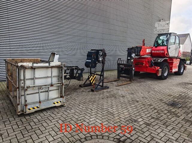 Chariot télescopique rotatif Manitou MRT 2150 + Privilege Radio Remote Forks Winch B...