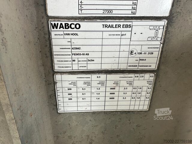 Konteyner taşımacılığı Van Hool 20FT/30FT ADR CHASSIS / galvanized / BPW DRUM /...