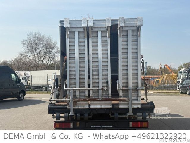 Flatbed truck IVECO 100E18 *3Sitze*Hydr. Rampen*Seilwinde*Fahrschule