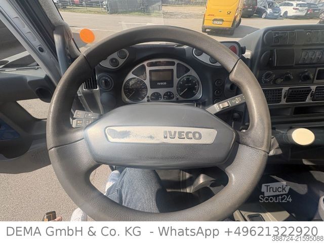 Flatbed truck IVECO 100E18 *3Sitze*Hydr. Rampen*Seilwinde*Fahrschule