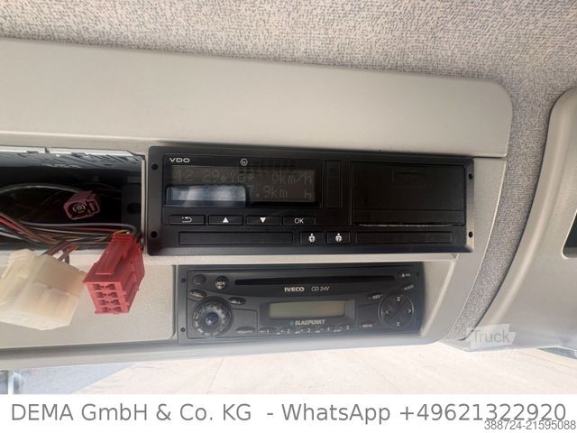 Flatbed truck IVECO 100E18 *3Sitze*Hydr. Rampen*Seilwinde*Fahrschule