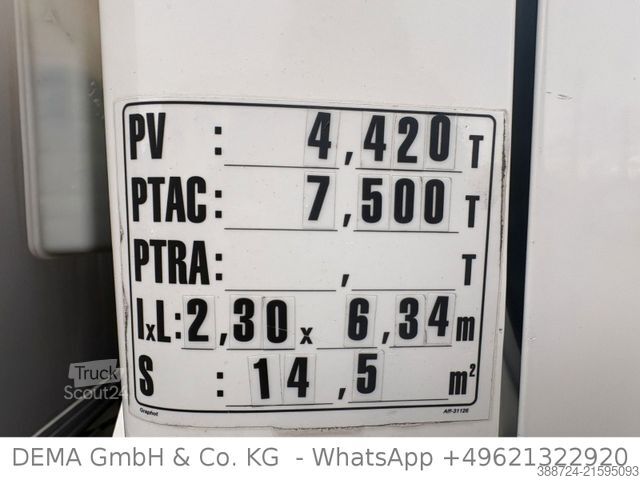 Kühlkoffer-LKW RENAULT 180.80 Dxi*Carrier*ATP*Nutzlast 3000kg*4m Koffer