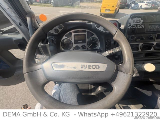 Flatbed truck with tarp IVECO 100E18 *3Sitze*Hydr. Rampen*Seilwinde*Fahrschule