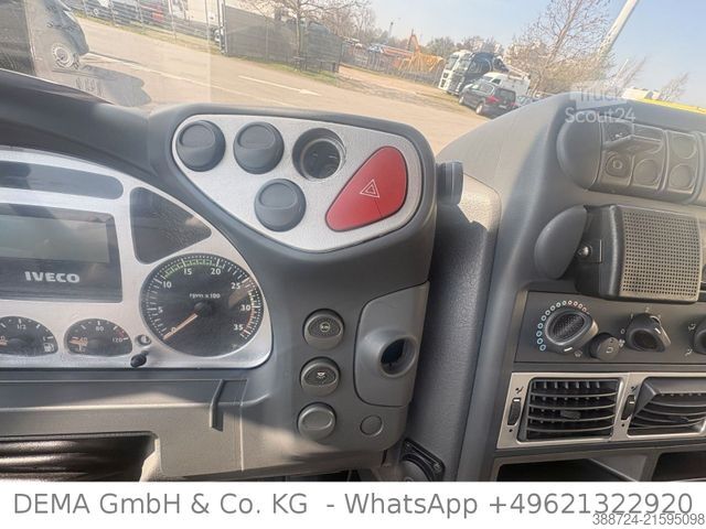 Flatbed truck with tarp IVECO 100E18 *3Sitze*Hydr. Rampen*Seilwinde*Fahrschule