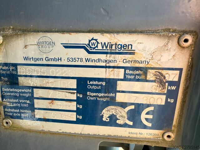 Ostalo WIRTGEN W 50 DC Fräsmaschine *3.165 BTH