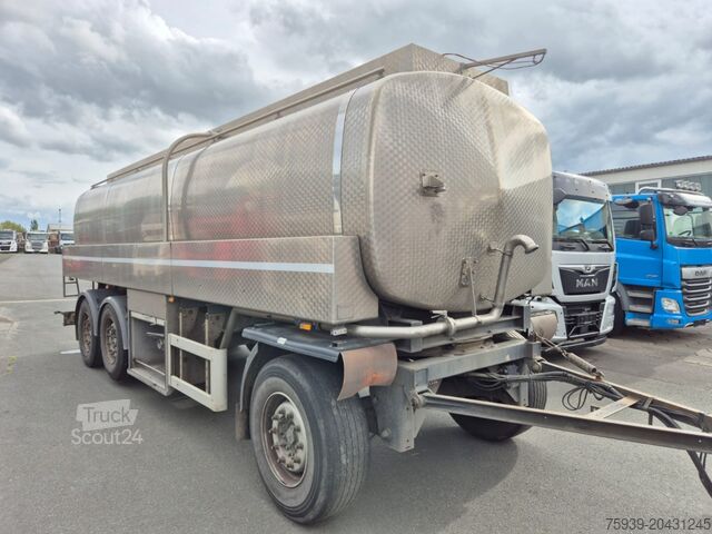 Cisternový príves  Edelstahltankanhänger Fabr. Schwarte - 19500 l