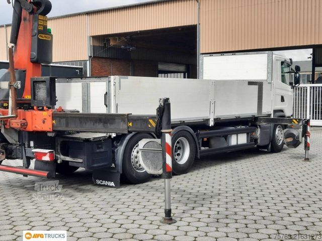 Vrachtauto met open laadbak SCANIA G 410 6X2*4 Faltkran PK 34002 JIB Funk Lenkachse