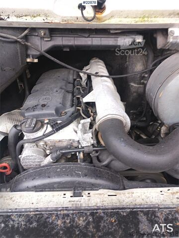 Flatbed Mercedes-Benz 616 CDI 5-seater flatbed truck as a repair object