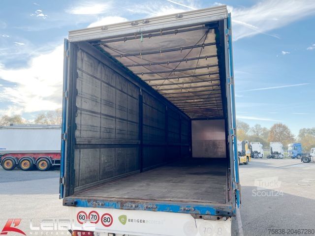 Semiremorcă deschisă cu prelată BERGER SAPL24*Tautliner*Liftachse*Hubdach*SAF-Disc*