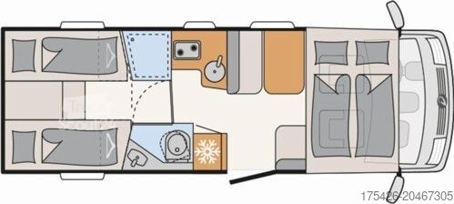 Integriertes Wohnmobil DETHLEFFS Trend I 7057 EB *Winter-Paket*GT-Paket*Backofen*