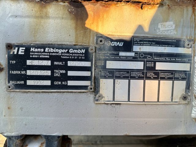 Yarı römork IBS 38/16 BETONMISCHER AUFLIEGER *1992*1HAND