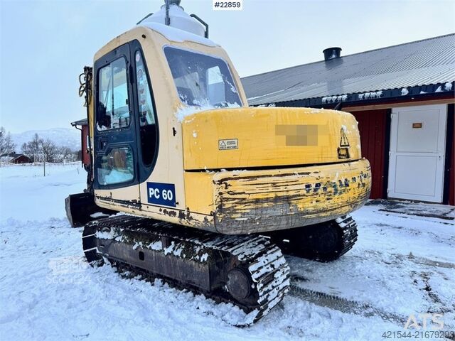 Koparka gąsienicowa Komatsu PC60-7 crawler excavator with powertilt and 3 buck