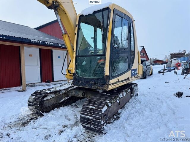 Koparka gąsienicowa Komatsu PC60-7 crawler excavator with powertilt and 3 buck