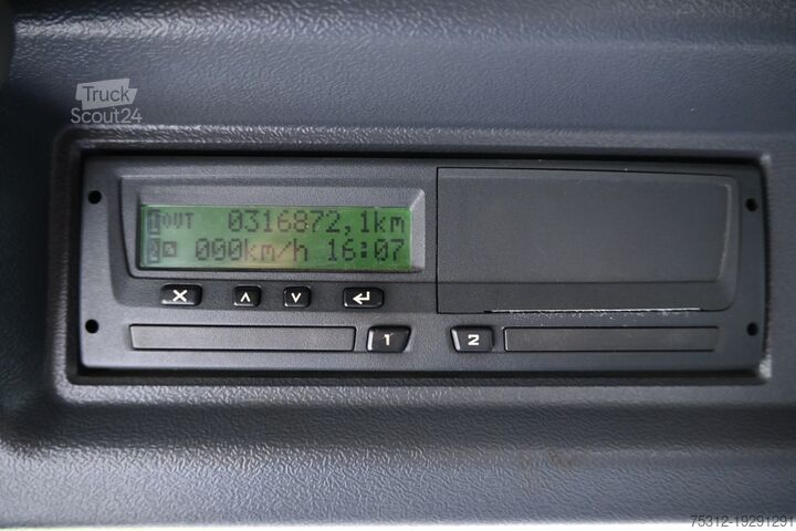 Three-sided tipper truck Scania P380 4x4 Allrad Retarder Blatt AHK E4