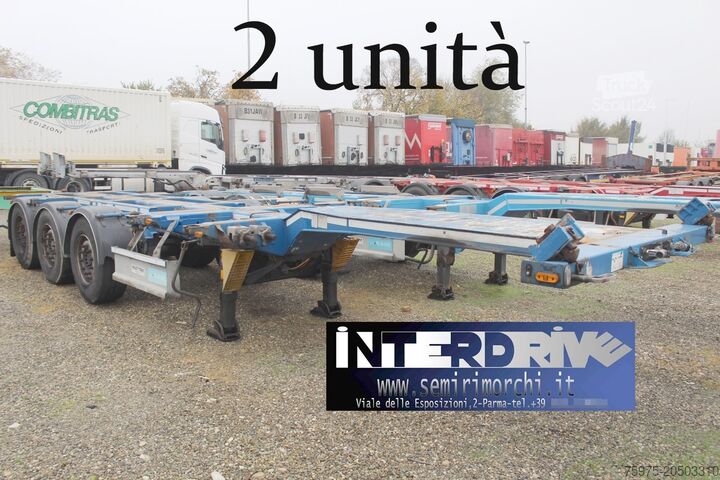 Poluprikolica sa pomičnim sandukom dtec semirimorchi portacontainer allungabili