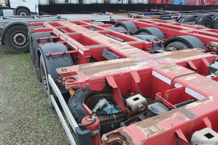 Poluprikolica sa pomičnim sandukom dtec semirimorchi portacontainer allungabili