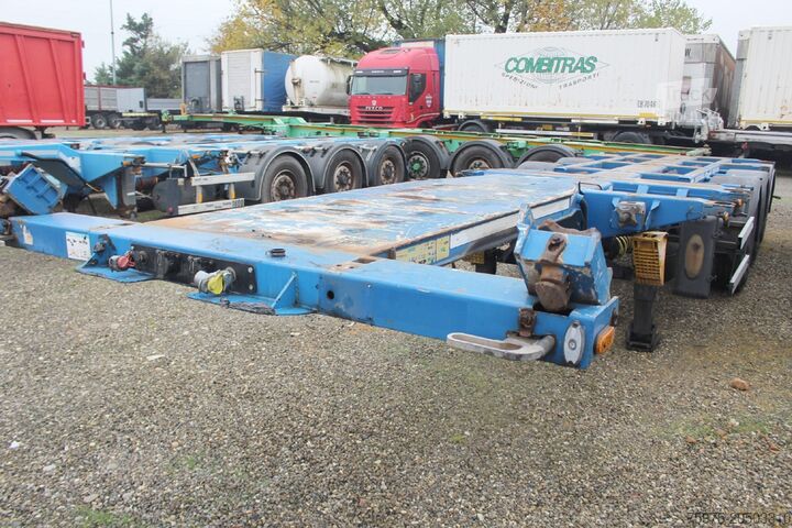 Poluprikolica sa pomičnim sandukom dtec semirimorchi portacontainer allungabili