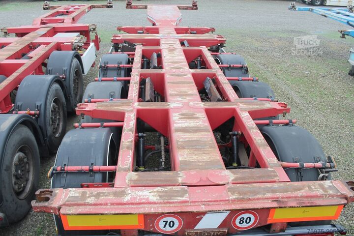 Wechselkoffer-Sattelauflieger dtec semirimorchi portacontainer allungabili