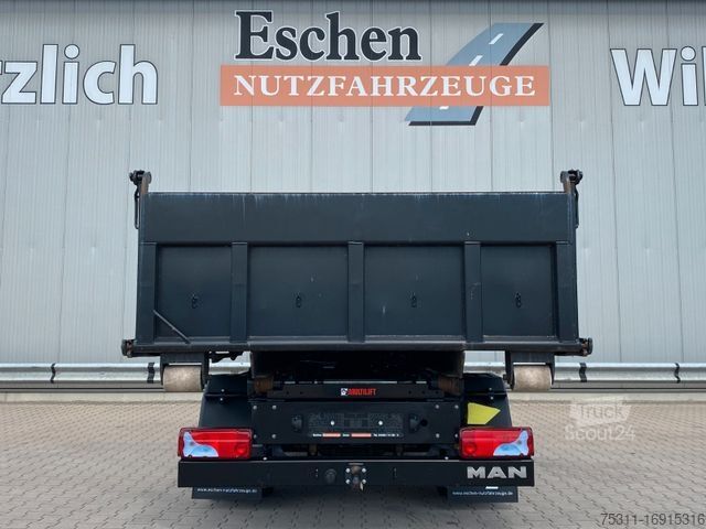شاحنة نقل صغيرة قلاب MAN TGE 5.180|HIAB Multiflift XR 35 + Cont.*3x Sitze