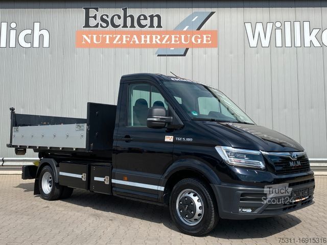 شاحنة نقل صغيرة قلاب MAN TGE 5.180|HIAB Multiflift XR 35 + Cont.*3x Sitze