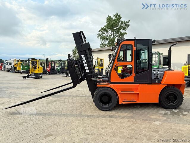 Négykerekű targoncá DOOSAN 70 / DUPLEX / FORK 2500MM / POSITIONER