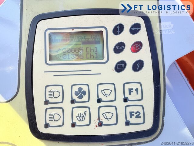 Fireveis truck Hubtex DQ45G DUPLEX 5000 FORK-POSITIONER CABIN