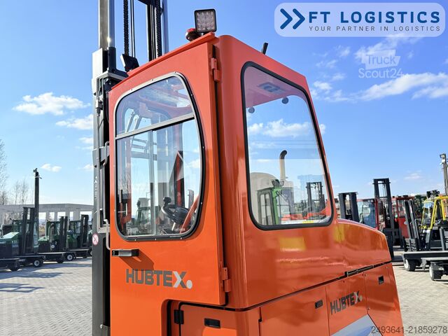 Fireveis truck Hubtex DQ45G DUPLEX 5000 FORK-POSITIONER CABIN