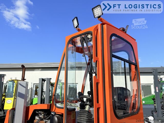 Fireveis truck Hubtex DQ45G DUPLEX 5000 FORK-POSITIONER CABIN